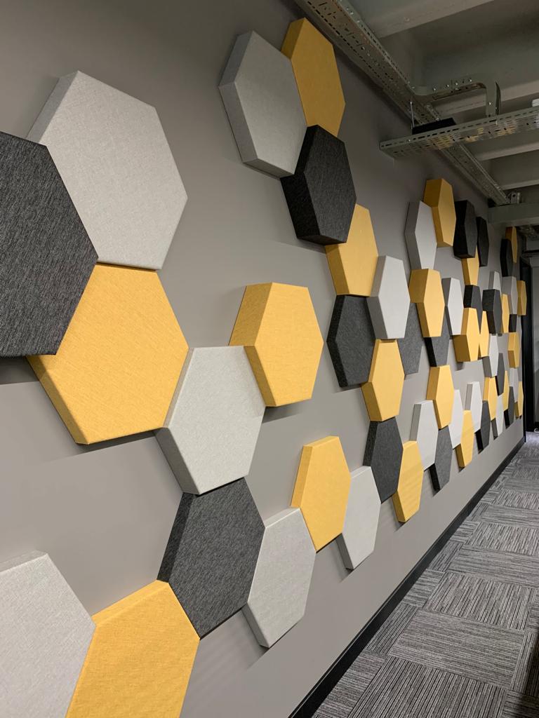 Geometrik Akustik Kumaş Panel