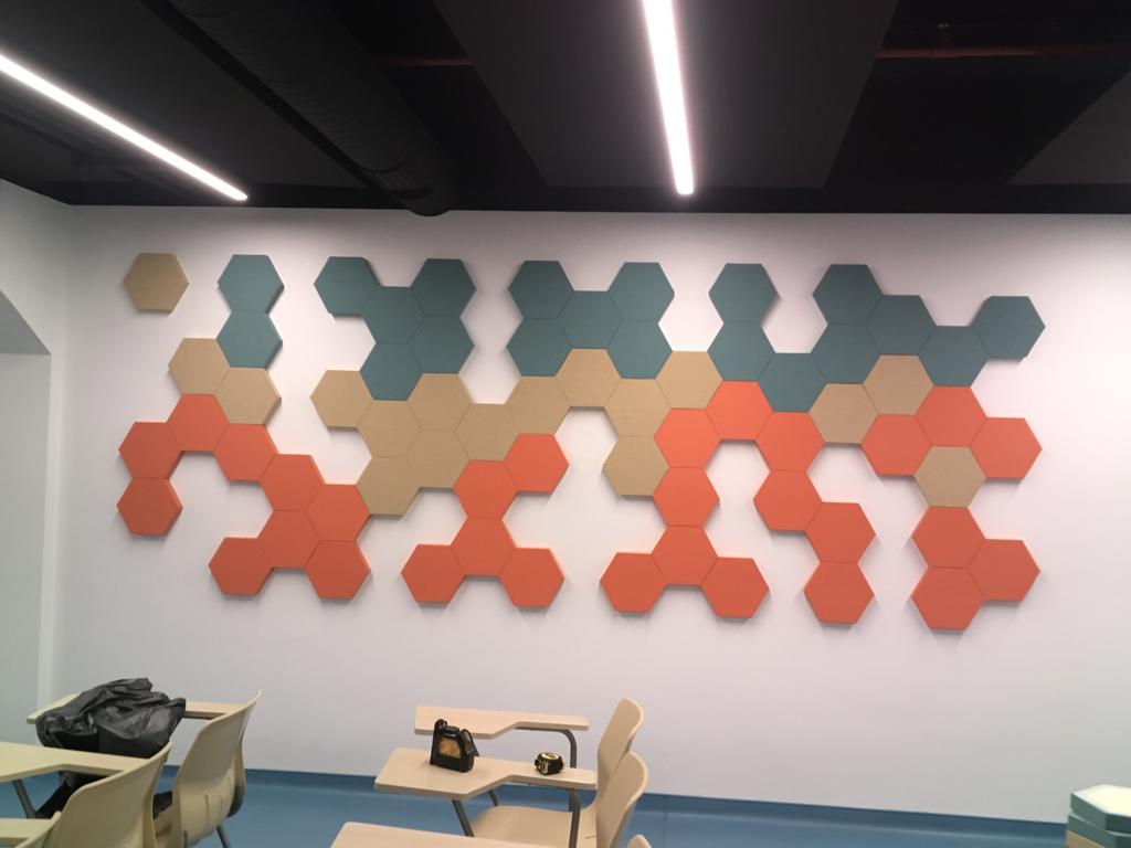 Geometrik Akustik Kumaş Panel