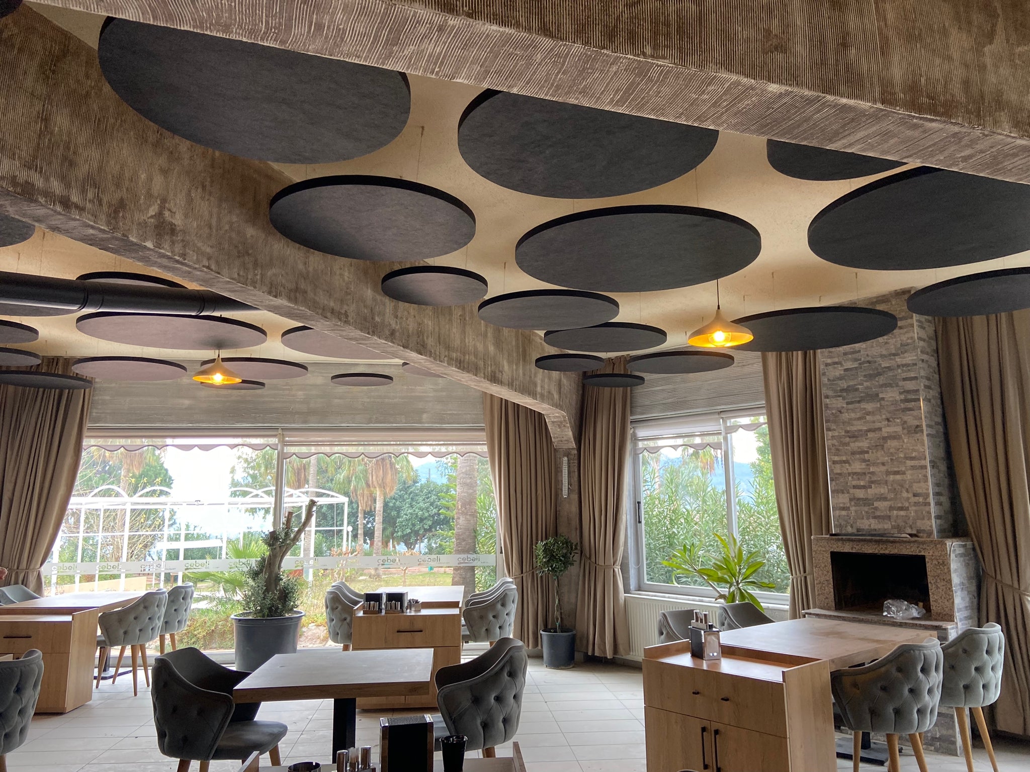 Akustik Panel Keçe Canopy Tavan Paneli