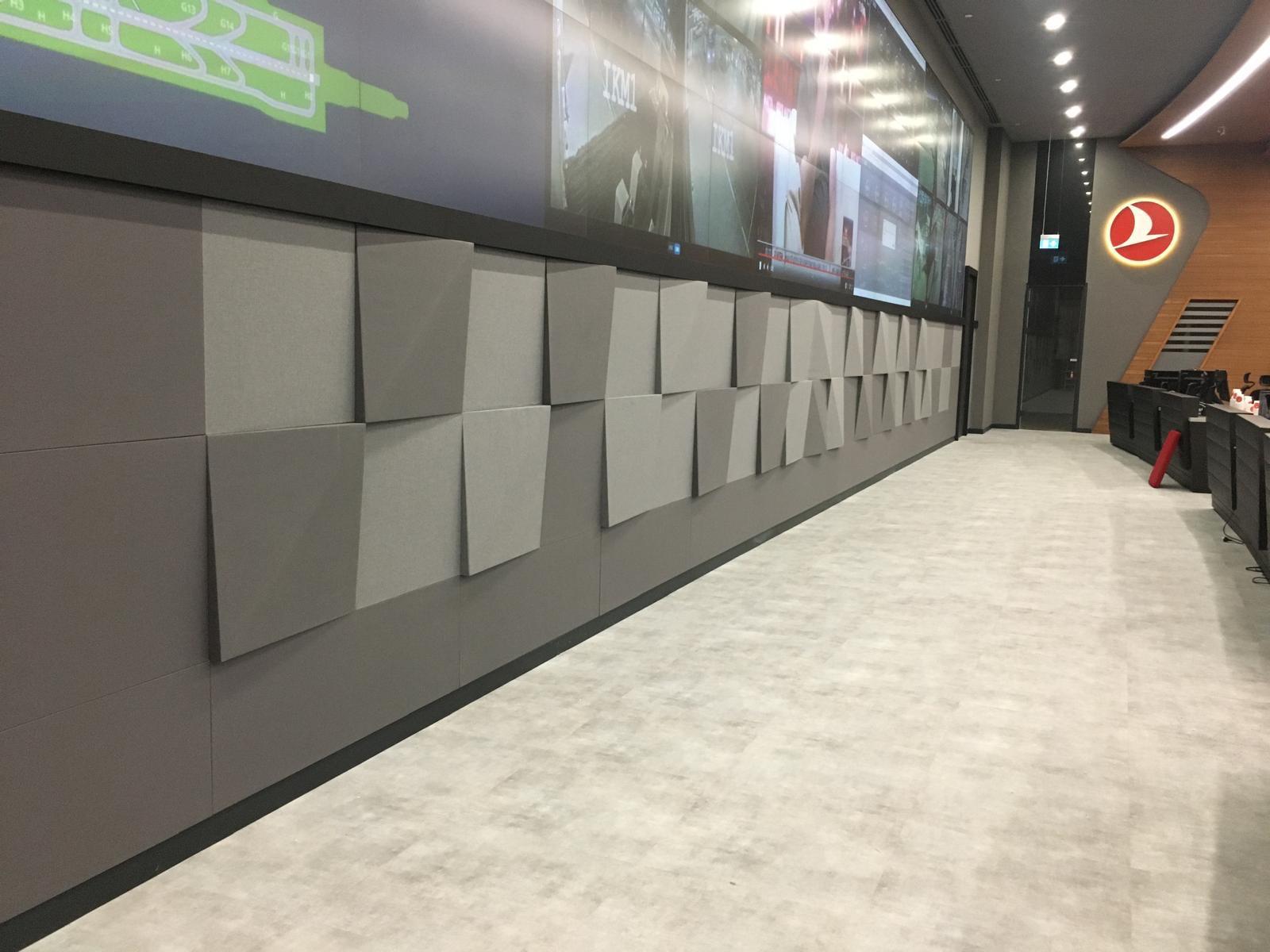 3D Akustik Panel Kumaş Kaplı