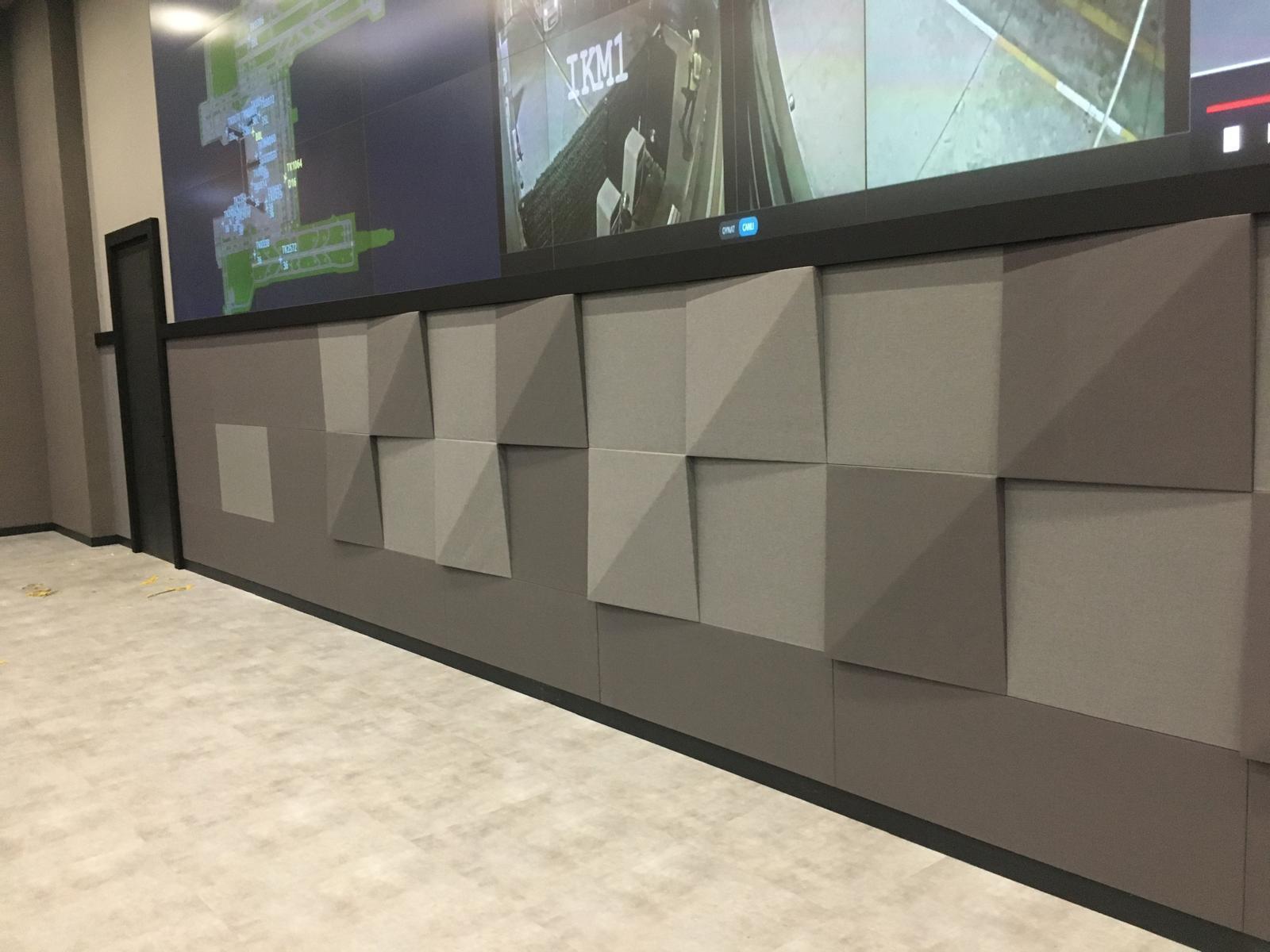 3D Akustik Panel Kumaş Kaplı