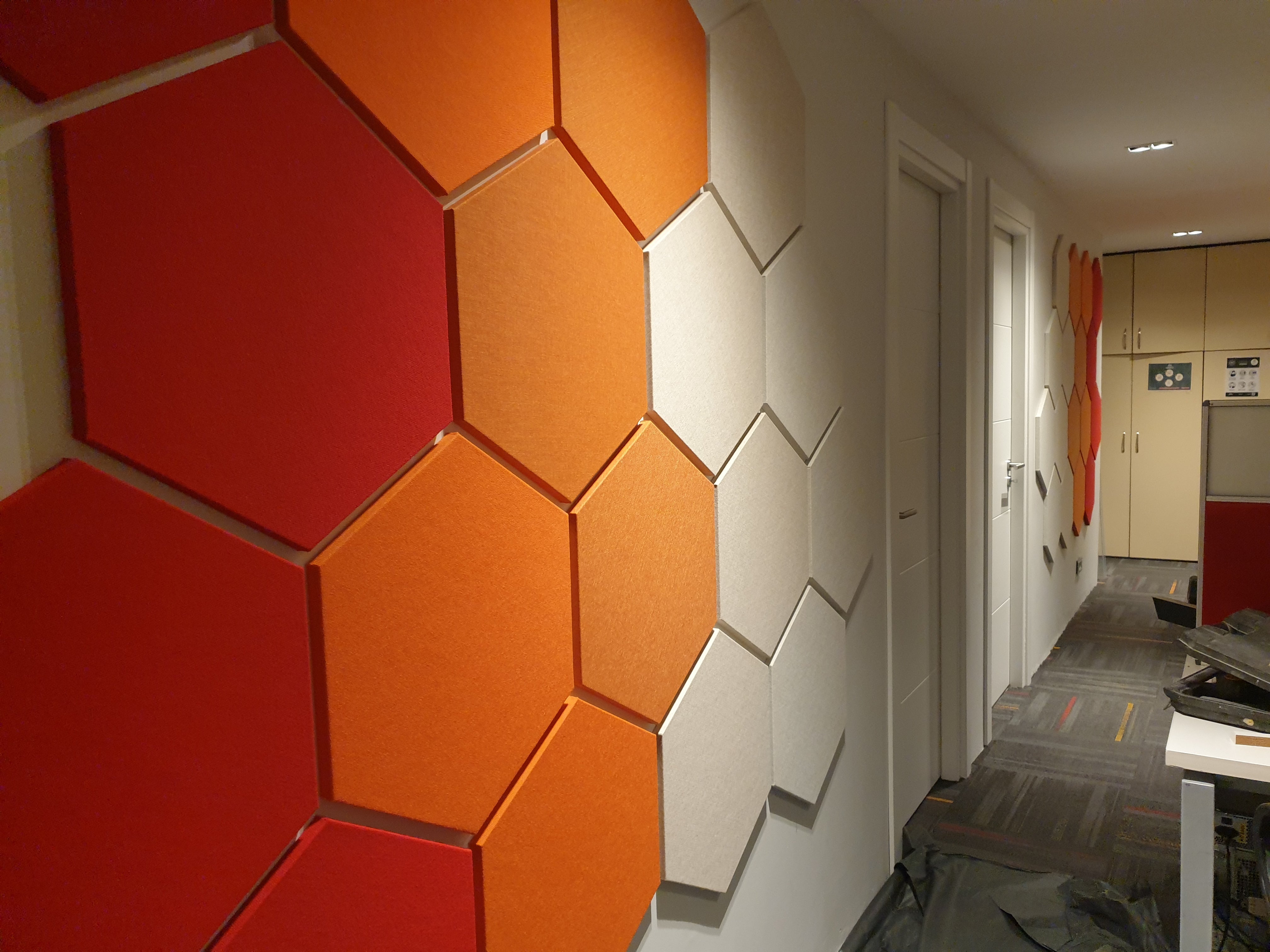 Geometrik Akustik Kumaş Panel