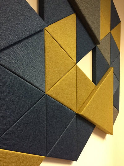 Geometrik Akustik Kumaş Panel